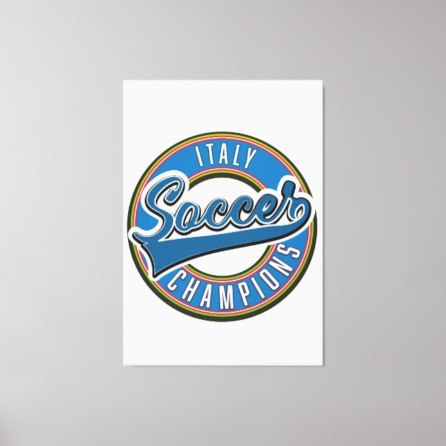 Spain soccer champions logo. canvas print (Front)