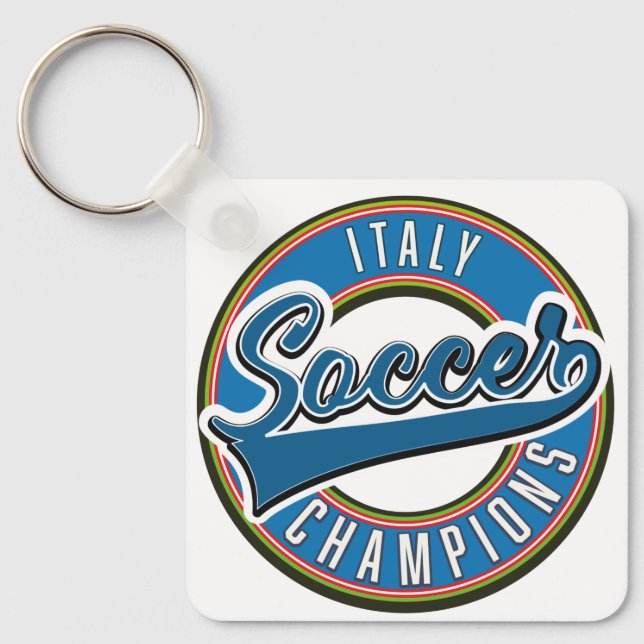 Spain soccer champions logo. keychain (Front)