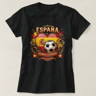 Spain Soccer Fan Shirt - Vamos España Football Gra
