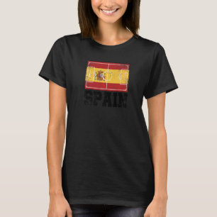 Spain Soccer Field Country Flag Espana Spanish Pri T-Shirt