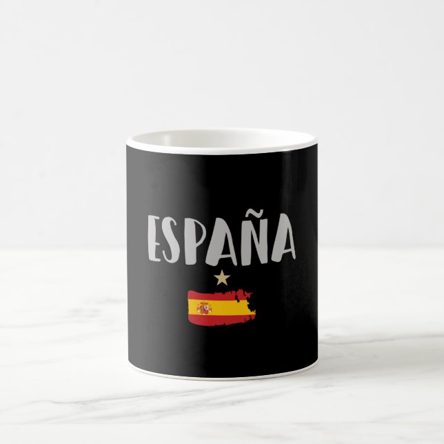 Spain Soccer Football Fan Shirt Flag Coffee Mug (Center)
