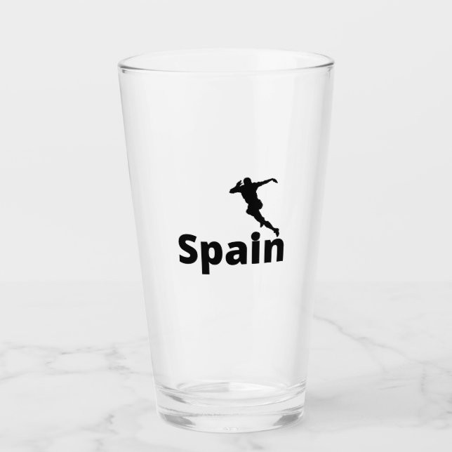 Spain soccer, Glass (Front)