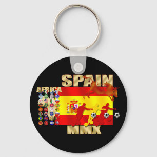 Spain Soccer Keychain
