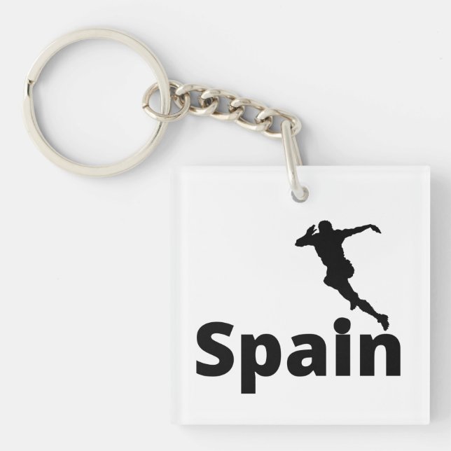 Spain Soccer  Keychain (Front)