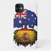 Spain Spanish Australian Australia Tree Roots Flag