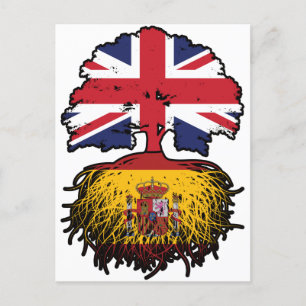Spain Spanish British UK United Kingdom Britain Postcard