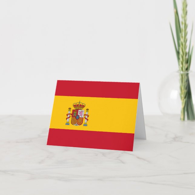Spain (Spanish) Flag Card (Front)