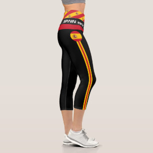 Spain & Spanish Flag fashion, Fitness, Sports  Cap Capri Leggings