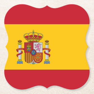 Spain (Spanish) Flag Paper Coaster