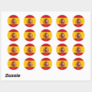 Spain & Spanish flag patriots, holiday / sports Classic Round Sticker