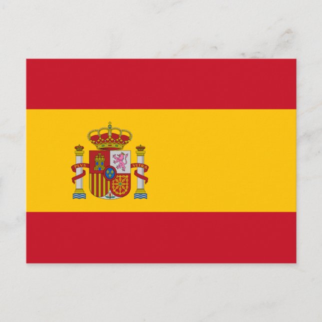 Spain (Spanish) Flag Postcard (Front)