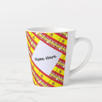 Spain Spanish Flag Tiled Personalized