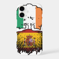 Spain Spanish Irish Ireland Tree Roots Flag