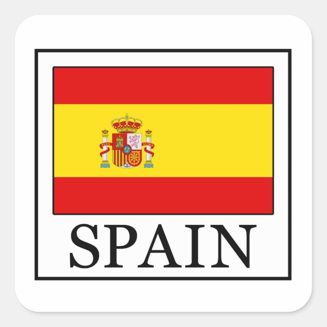 Spain Square Sticker (Front)
