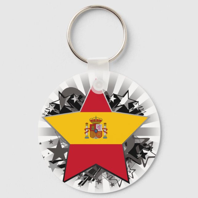 Spain Star Keychain (Front)