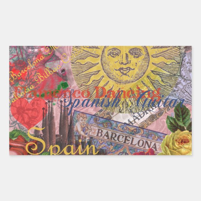 Spain Sunshine Spanish Travel Art Sticker (Front)