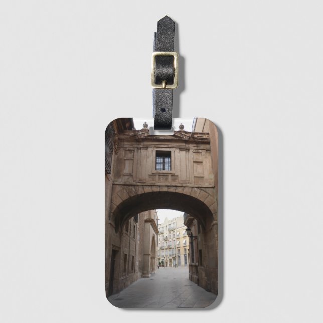Spain Travel Destination Luggage Tag (Front Vertical)