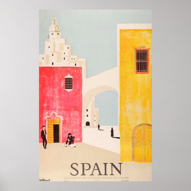 Spain travel poster vintage (Front)