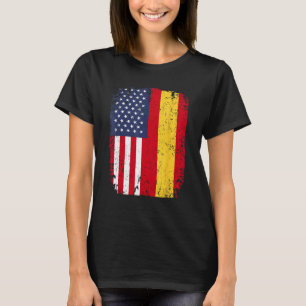 Spain USA American Flag Spanish Dual Citizenship G T-Shirt