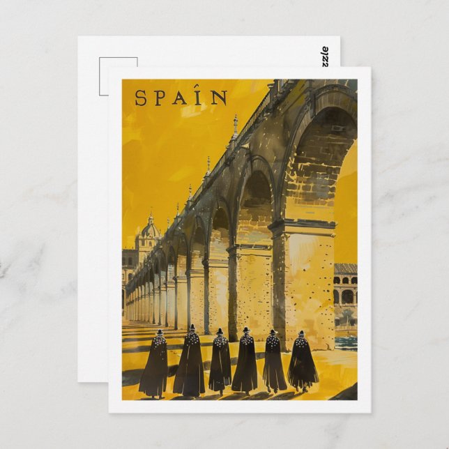 Spain Vintage Famous Travel Place Postcard (Front/Back)