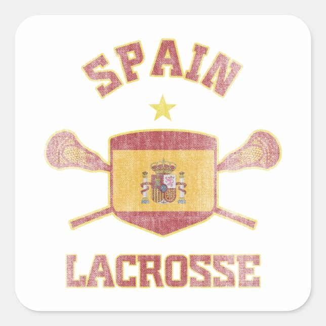 Spain-Vintage Square Sticker (Front)