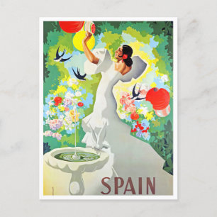 Spain vintage travel postcard