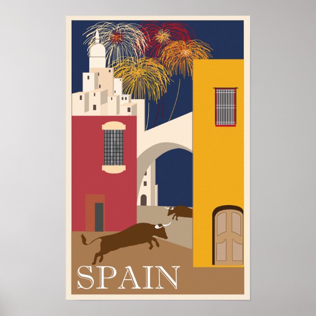 Spain Vintage Travel Poster (Front)