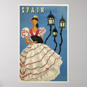 Spain Vintage Travel Poster