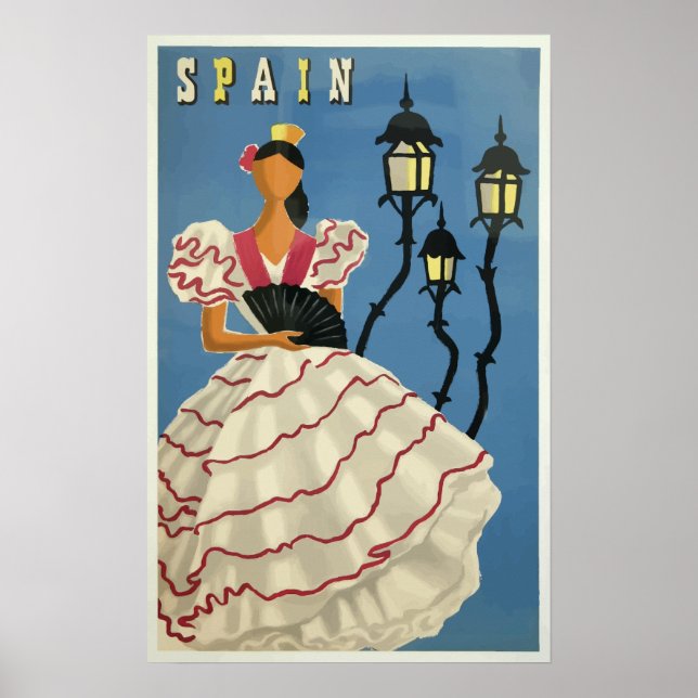 Spain Vintage Travel Poster (Front)