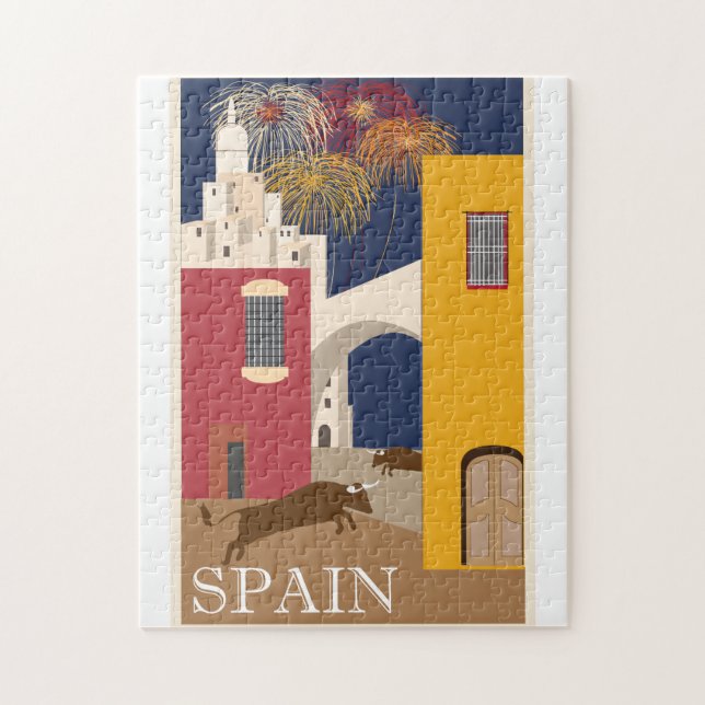 Spain vintage travel poster jigsaw puzzle (Vertical)