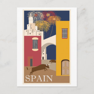 Spain Vintage Travel Poster Postcard