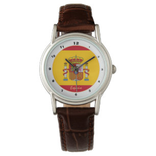 Spain watch, patriotic, Spanish flag / design Watch