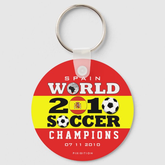 Spain World Cup 2010 Champions Keychain (Front)