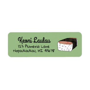 Spam Musubi d'Ono d'étiquettes de adresse de
