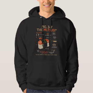 Spam Musubi Food Instruction Diagram Japanese Hawa Hoodie