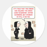 spandex nuns no-no dress code