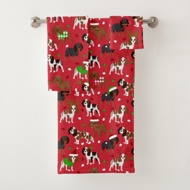 Spaniel de Christmas (En situation)