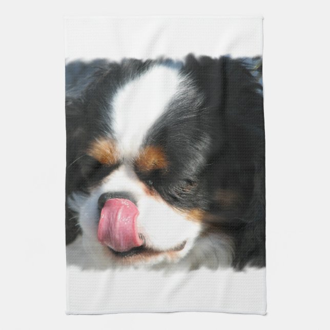Spaniel Dog Kitchen Towel (Vertical)