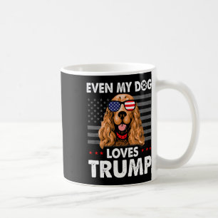 Spaniel Even My Dog Loves Trump Funny Coffee Mug