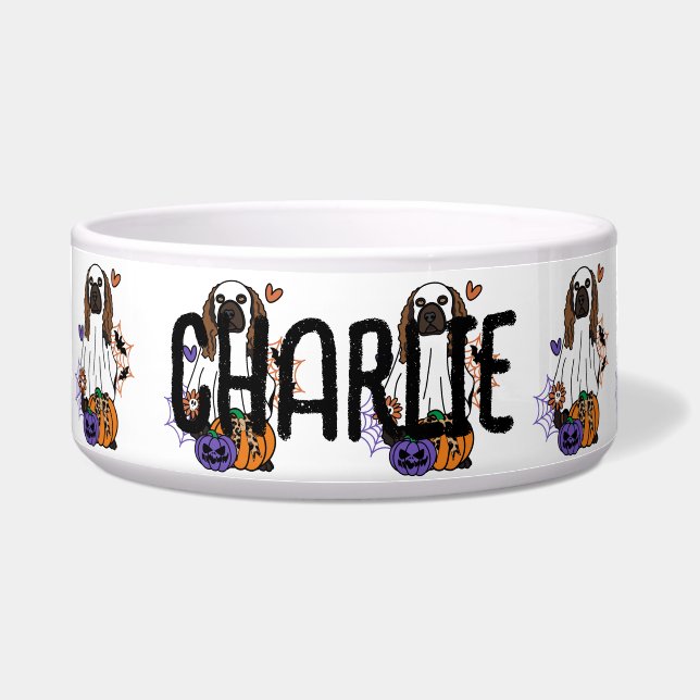 Spaniel Halloween Ghost Dog (Front)