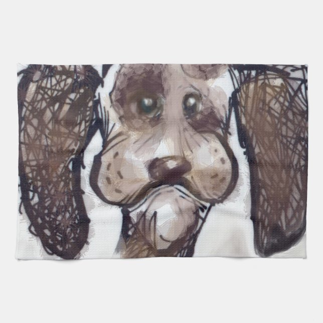 Spaniel Kitchen Towel (Horizontal)