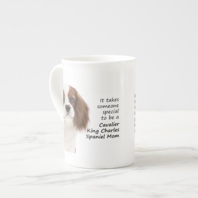 Spaniel Mom Bone China Mug (Front Left)