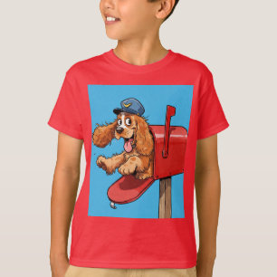  Spaniel Postman, by Natasha Us  T-Shirt
