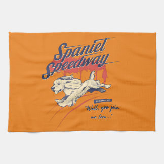 Spaniel Speedway #LifeCommentary Kitchen Towel