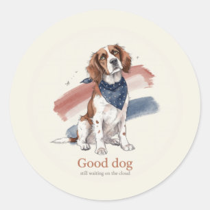 Spaniel Star Bandana Watercolor Sticker