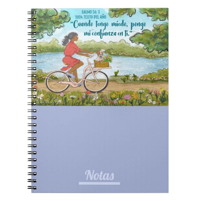 Spanish 2024 Year Text Notebook Psalm 56:3 (Front)