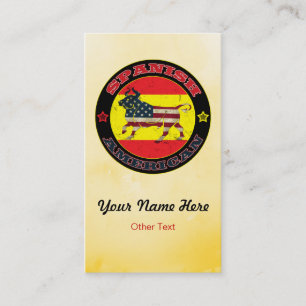 Spanish American Bull Custom Business Cards