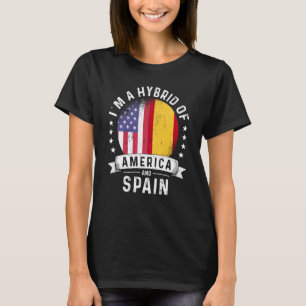 Spanish American Patriot Grown Flag Humour T-Shirt