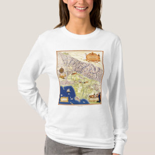 Spanish and Mexican Ranchos of Los Angeles Map T-Shirt