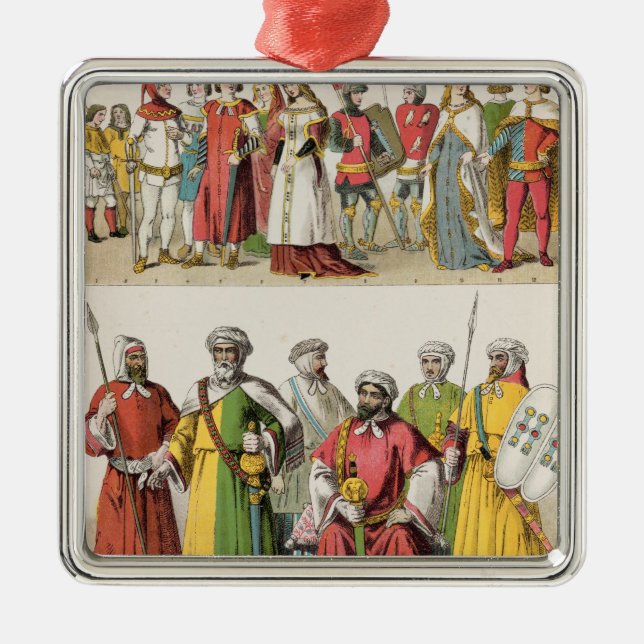 Spanish and Moorish Dress Metal Ornament (Front)